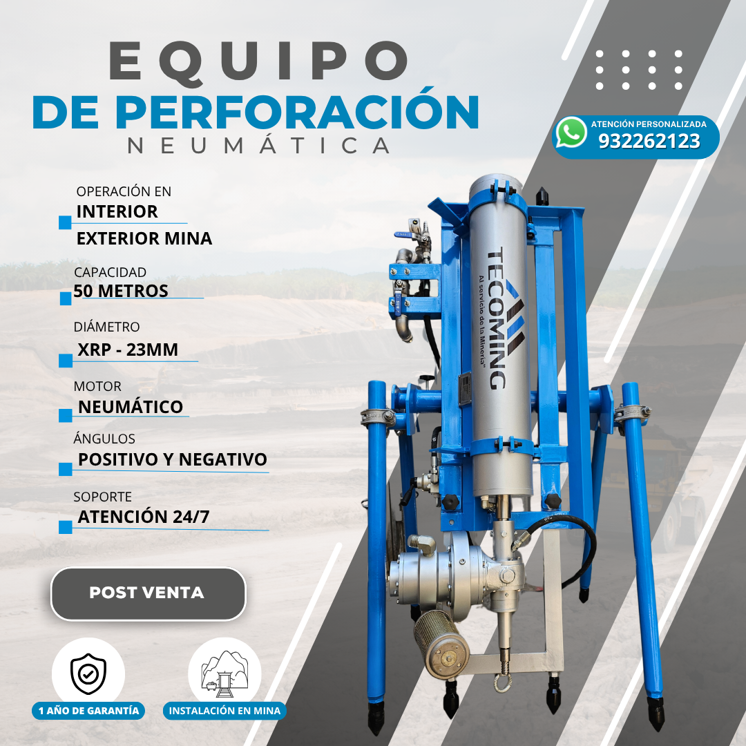 Servicio de Equipos de Perforación Neumática Potente