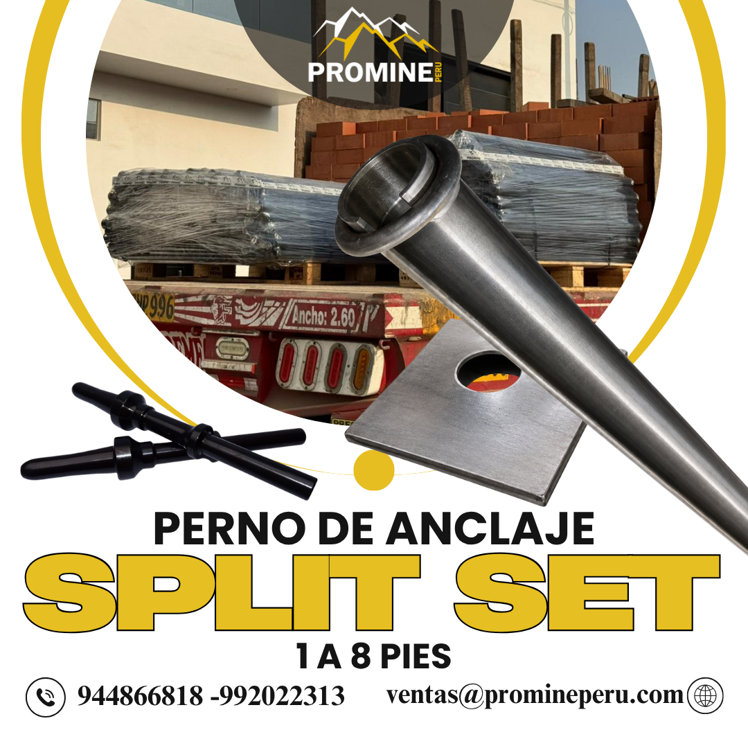 Perno de Fricción Tipo Split Set Varias Medidas