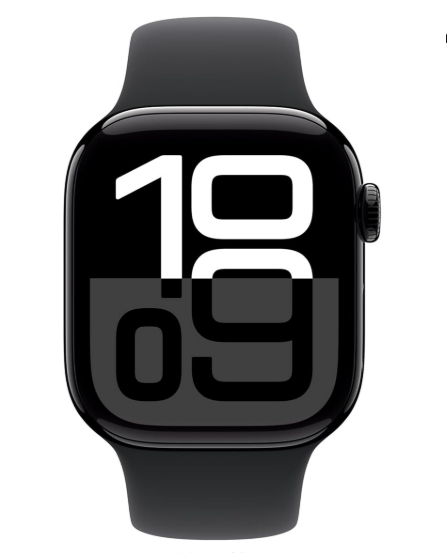Apple Watch Series 10 [GPS + Cellular 42mm] with Jet Black Aluminium Case with Black Sport Band - S/M. Fitness Tracker ECG App  Always-On Retina Display Water Resistant63037900740611120