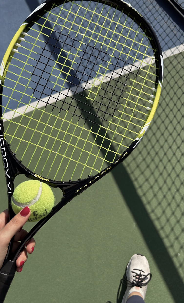 Babolat Pure Aero tennis racket with yellow strings for sale