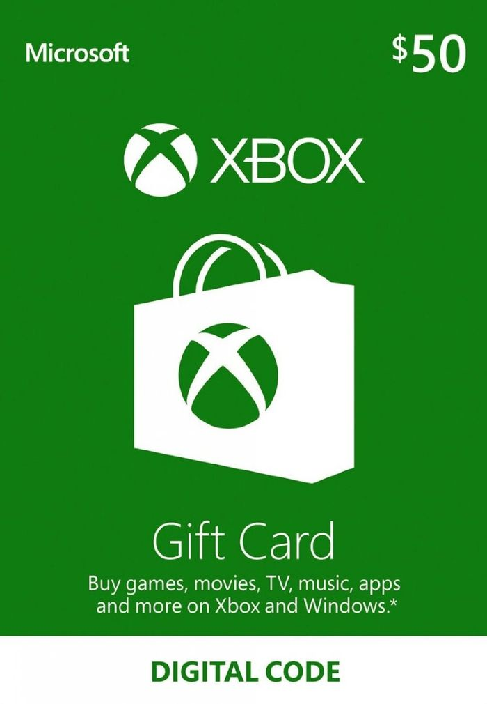 Tarjeta de regalo Xbox Live de 50 USD
Clave Xbox Live
ESTADOS UNIDOS62968583881217126