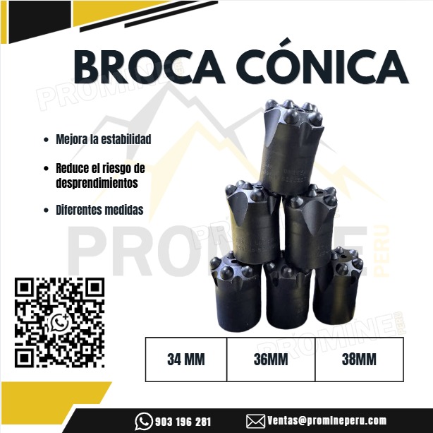 Servicio de Brocas Cónicas para Minería Experto