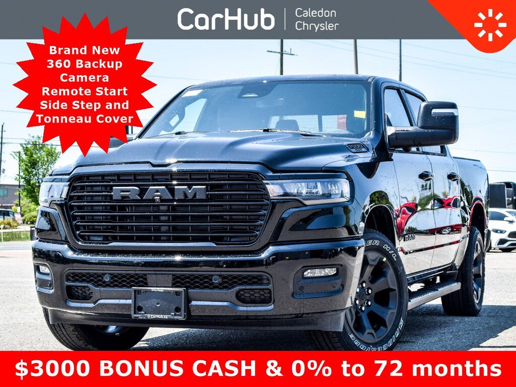 2025 RAM All-New 1500 Sport 4x4 Crew Cab 5'7 Box Pano Sunroof 12Display