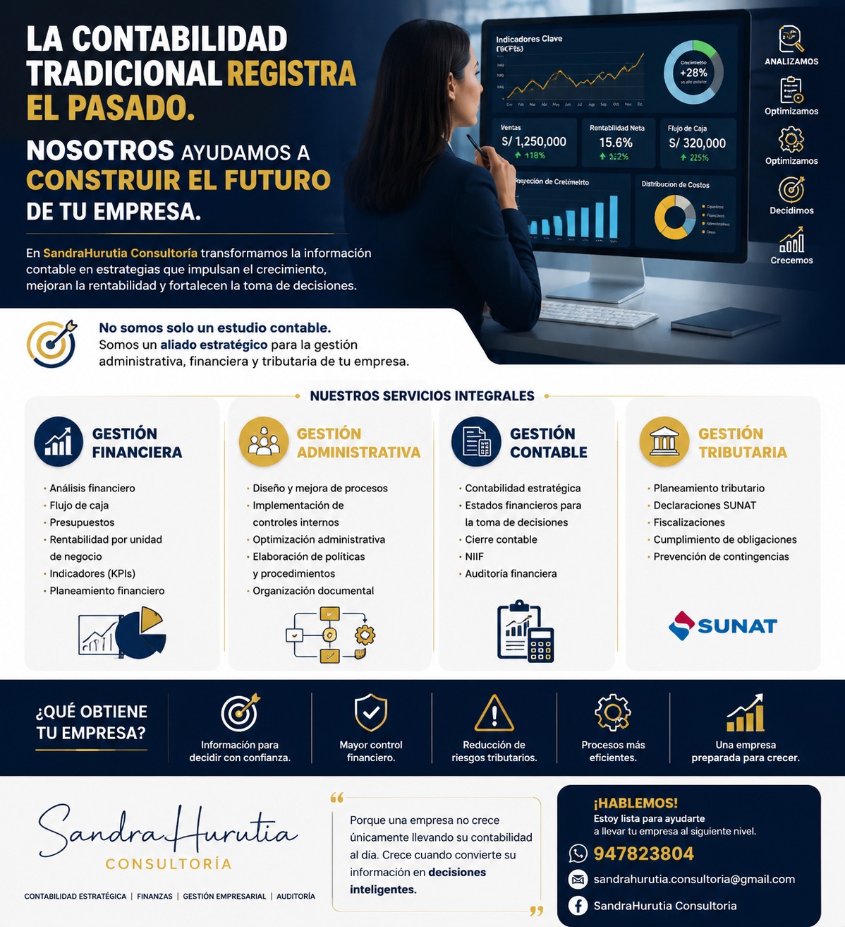 Ofrecemos Servicio de Consultoría Contable Estratégica Integral