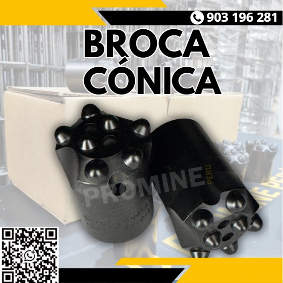 Servicio de venta de brocas con botones de carburo