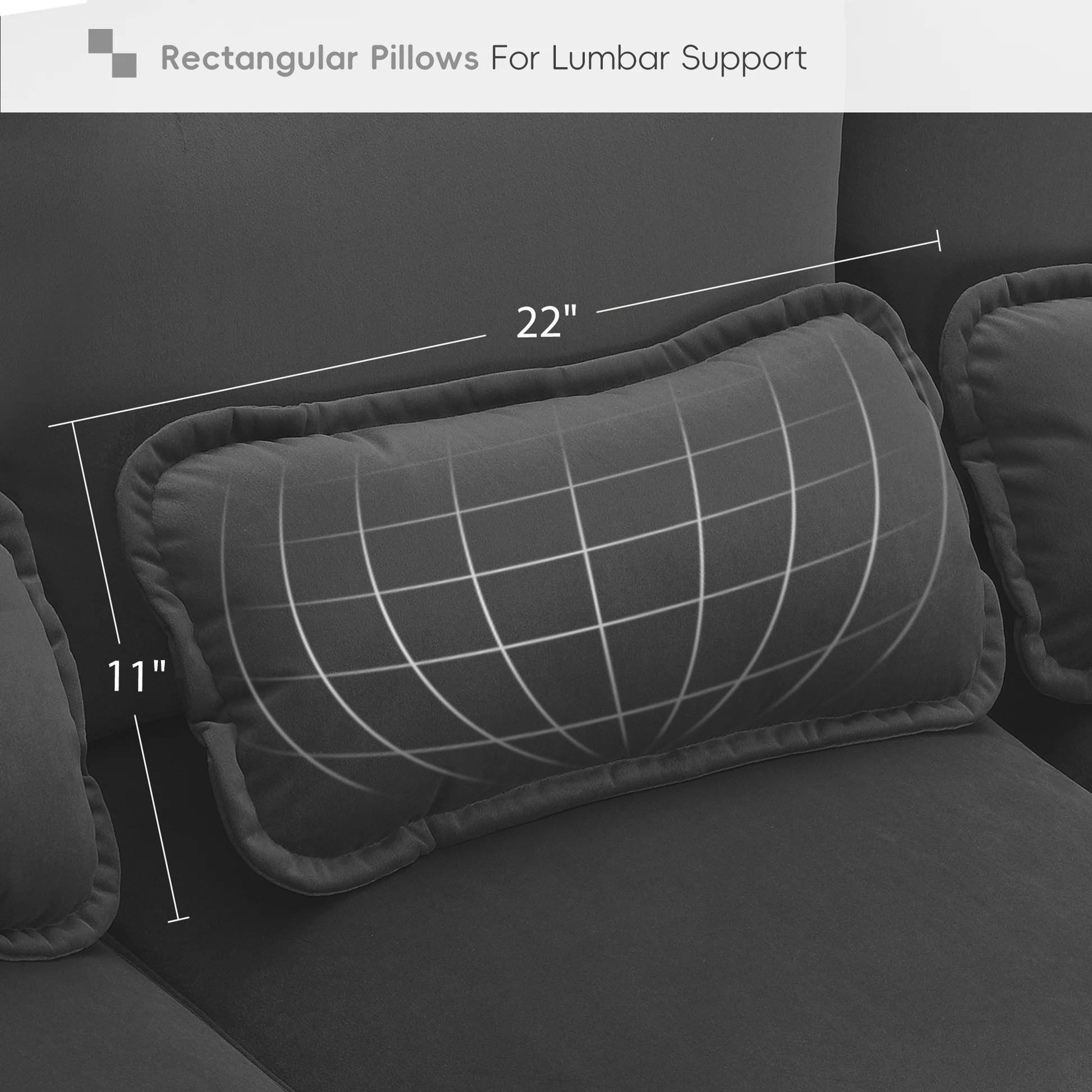[VIDEO proporcionado][Nuevo] Sofá seccional moderno en forma de U 109.8*55.9', con almohadas lumbares, mueble simétrico tapizado para 6 personas, sofá cama con chaise longue para sala de estar, apartamento, 5 colores63888956912515122