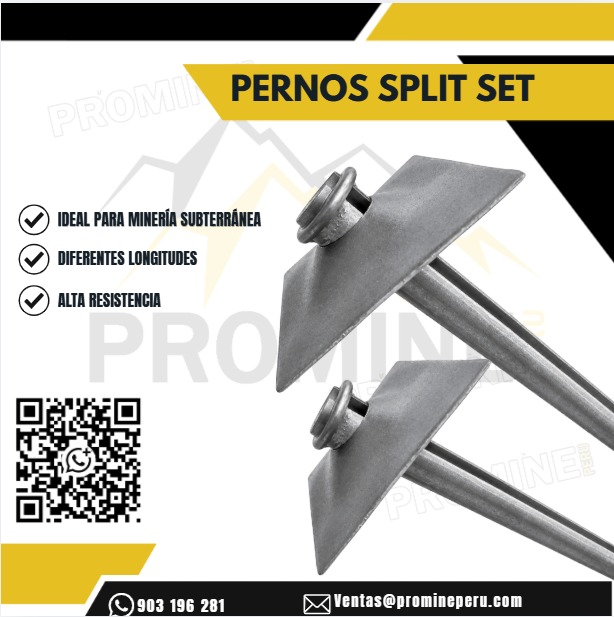 Servicio de Pernos Split Set para Minería Subterránea