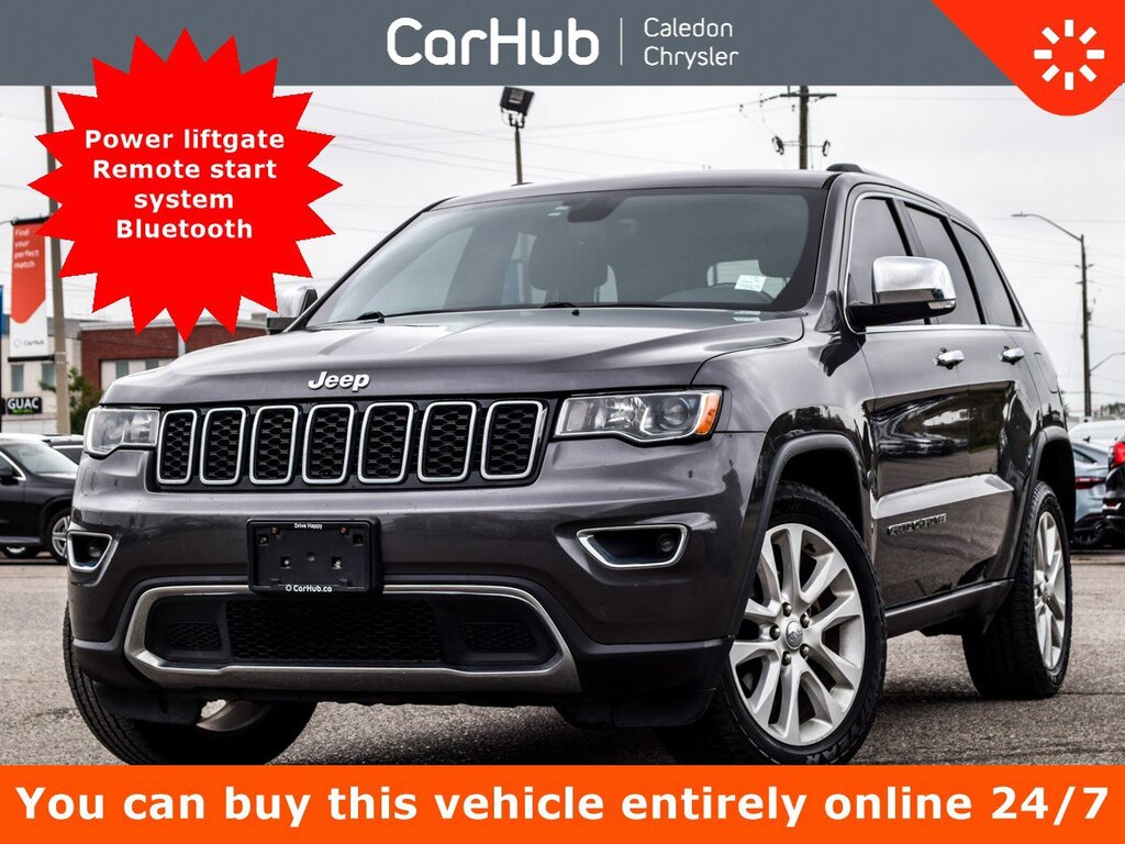 2017 Jeep Grand Cherokee Limited 4x4 Navigation Leather Heated Seats Blueto