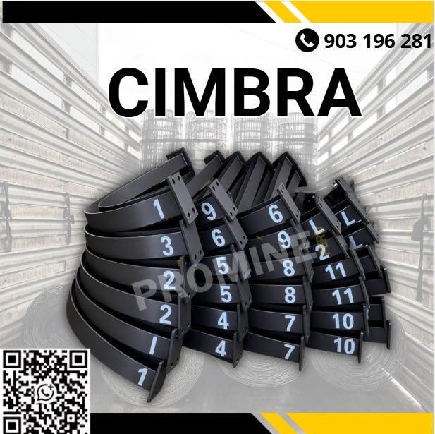 Servicio de suministro de cimbras mineras de acero