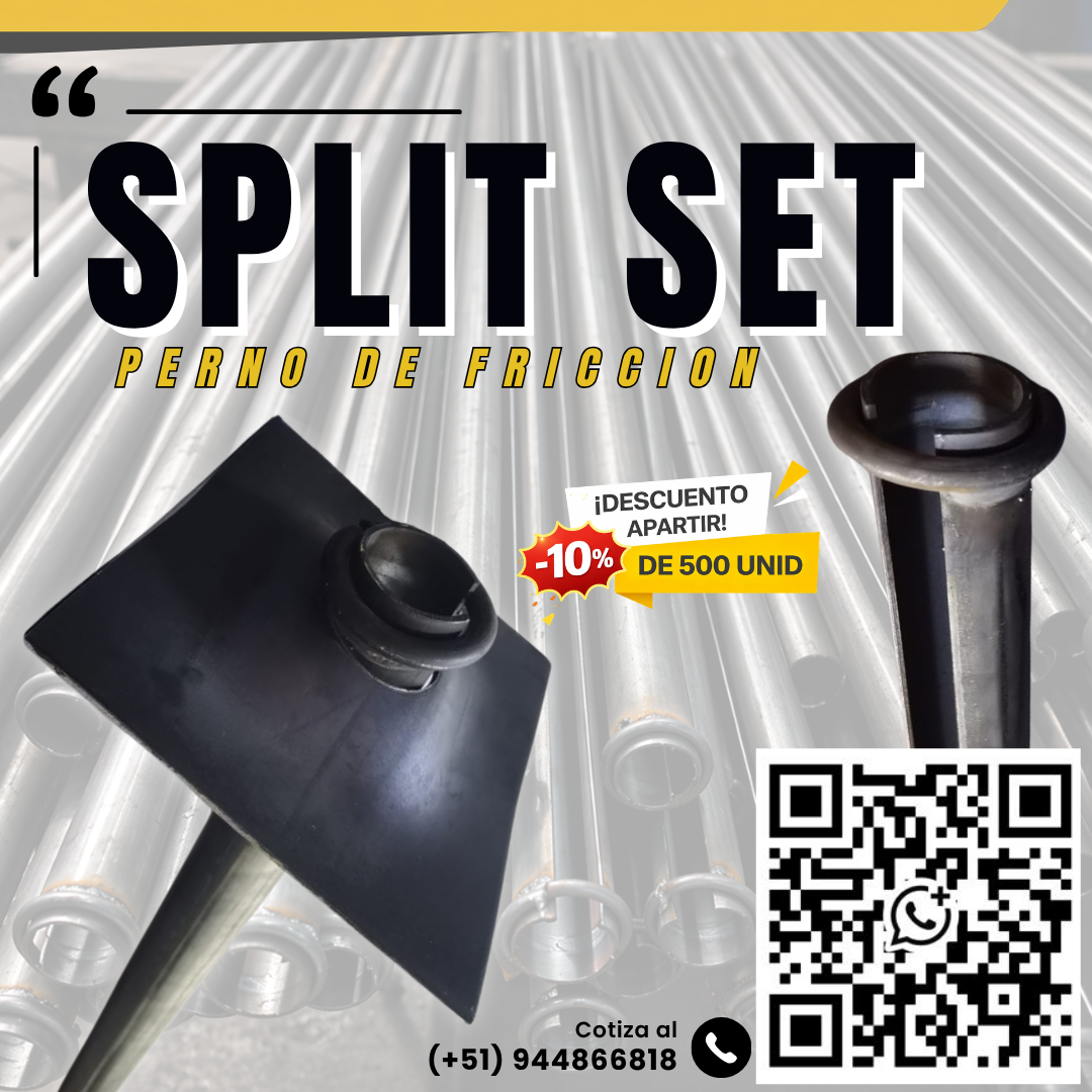 Servicio de Instalación Split Set para Minería Subterránea