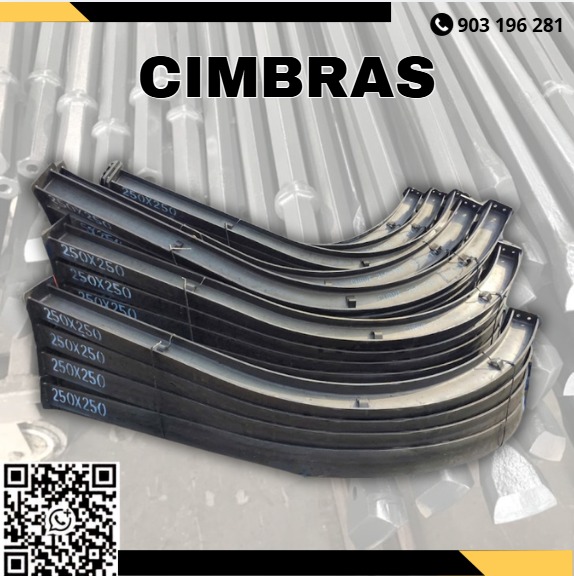 Servicio de suministro de cimbras metálicas para minería