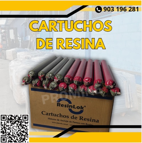 Servicio de venta de cartuchos de resina para anclaje