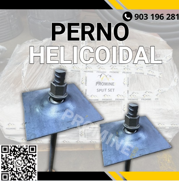 Servicio de venta de pernos helicoidales mineros