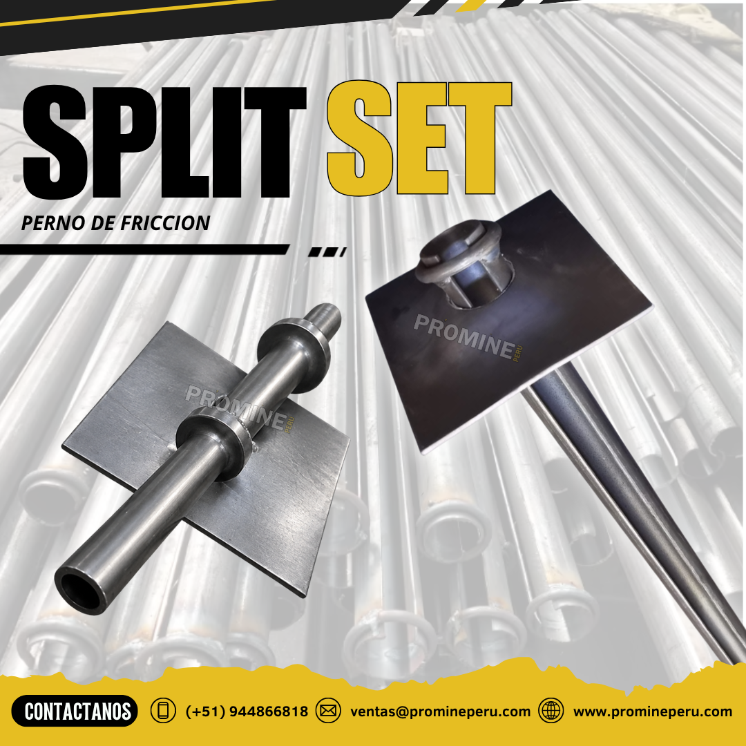 Servicio de sostenimiento minero con pernos Split Set