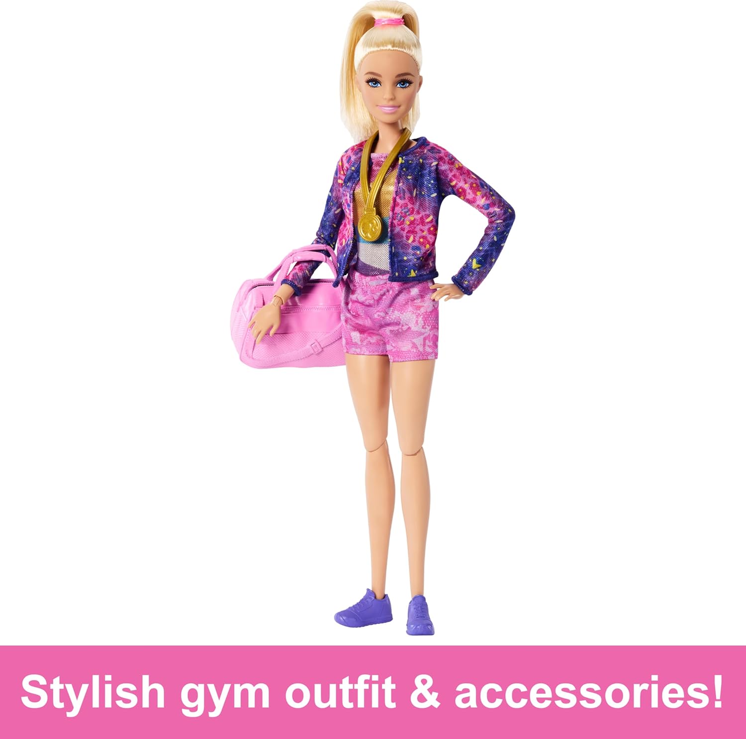 Barbie Careers Playset Gymnastics Set with Blonde Gymnast Fashion Doll Balance Beam (Open Box)63679041170561123