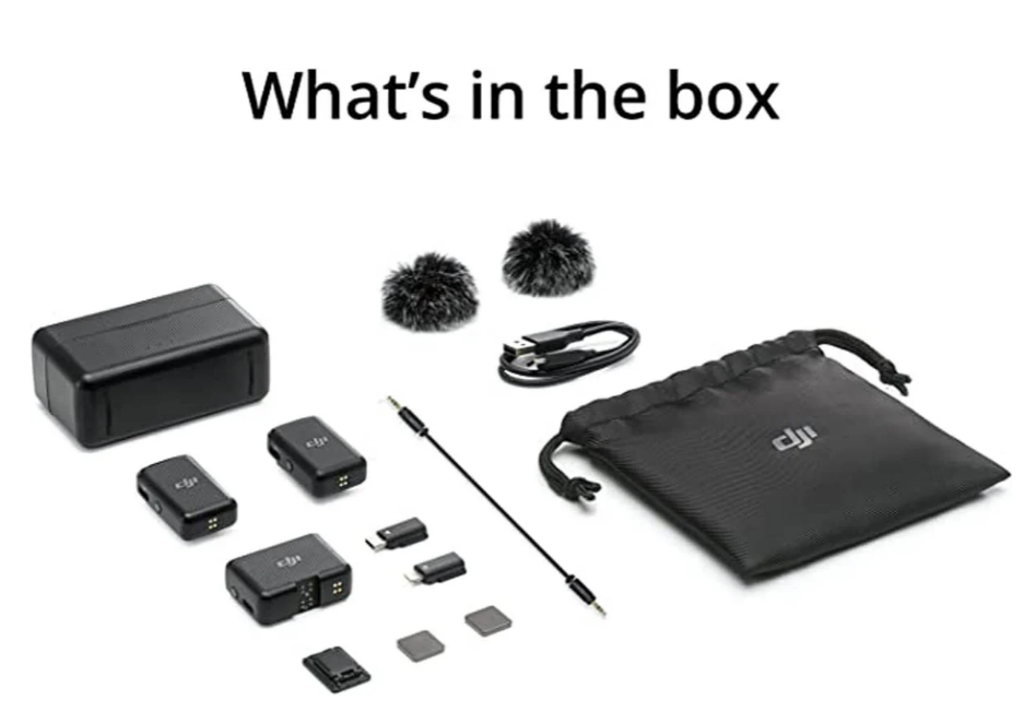 $ 222.3 DJI Mic (2TX+1RX+Charging Case) Microphone 250m (820 ft.) Range 15-Hour Batte (Orig $249)63855950386689123