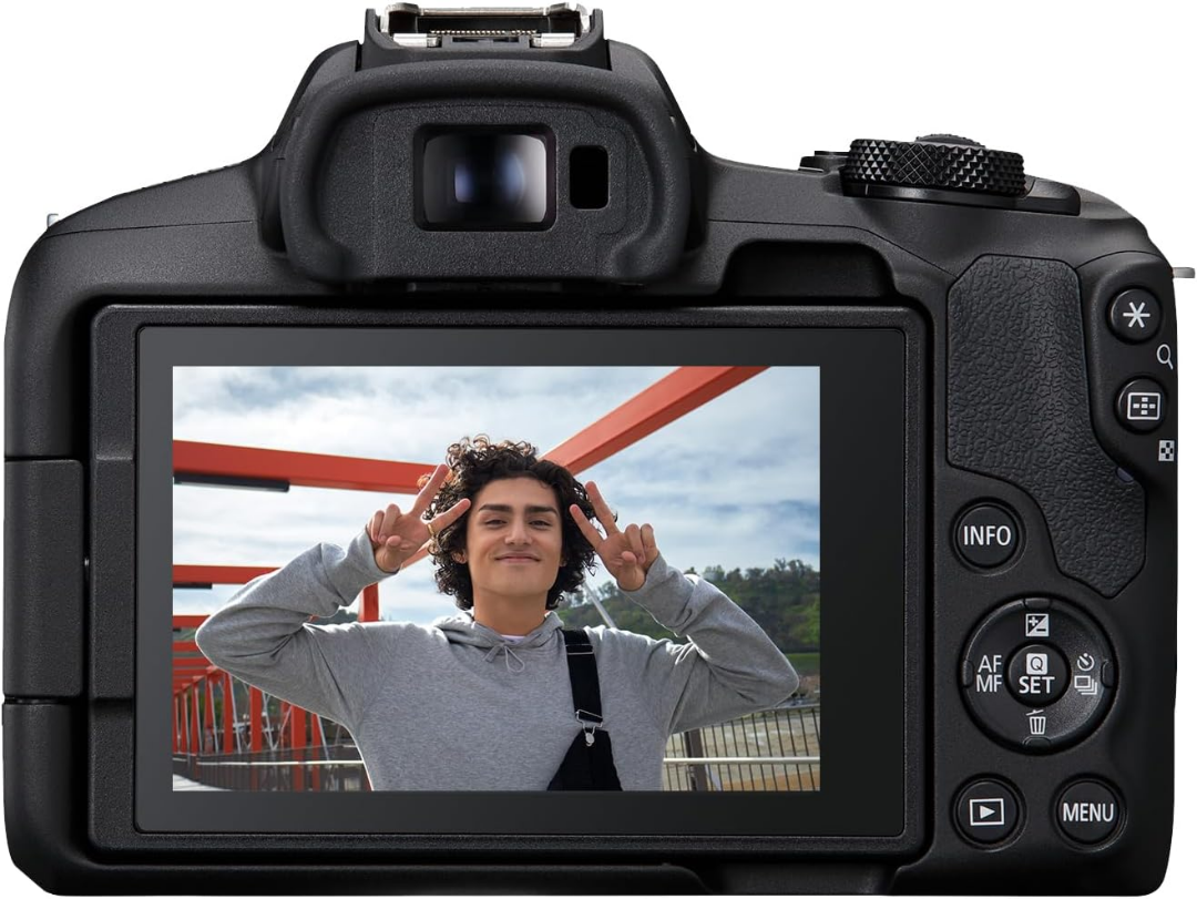 Canon EOS R50 Mirrorless Camera RF-S18-45mm F4.5-6.3 is STM Lens Kit, 24.2 Megapixel CMOS (APS-C) Sensor, 4K Video, Hybrid Camera, Photo and Video, Vlogging, Content Creator, RF Mount, Black63048849767171121