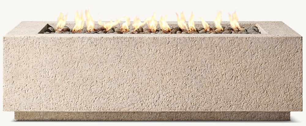 Mesa de fuego rectangular Vetro64984636345346120