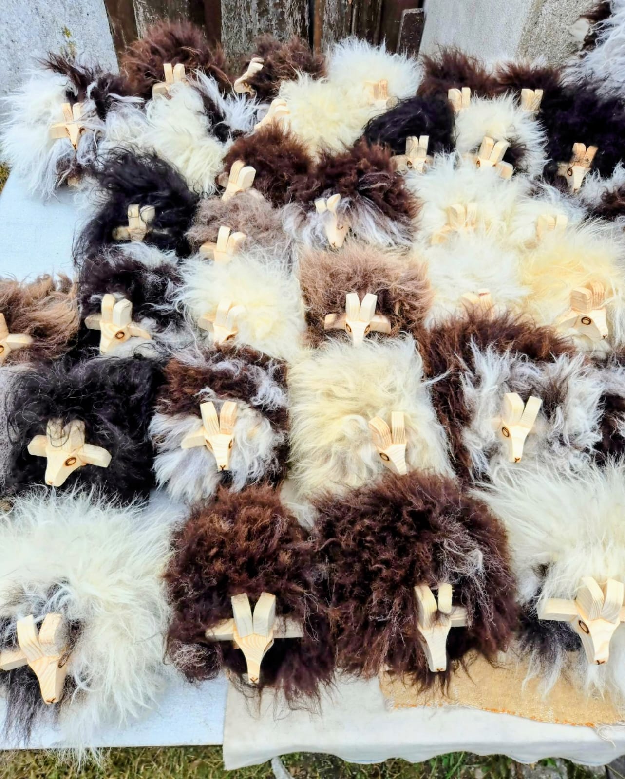 Handmade Natural Sheepskin Decorative Lambs For Sale