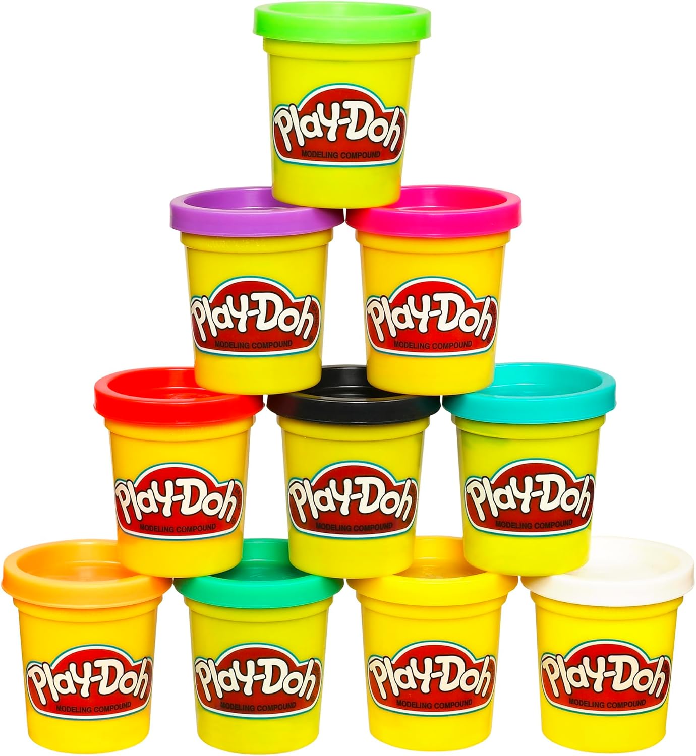 Play Doh Modeling Compound 10 Pack Case of Assorted Colors, Non-Toxic  Party Favors Ages 2+(Open Box)63678636541825120
