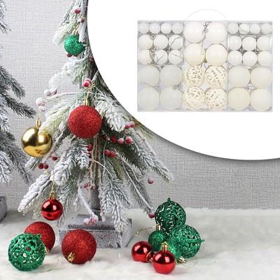 100Pcs Christmas Balls Decorations, Christmas Tree white64552311720961124