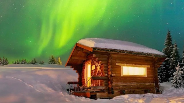 <1 Day> [4-Hour Aurora Viewing Cabin] Fairbanks 9 Major Hotel Pickup & Drop-off + Warm Aurora Waiting (2-Person Minimum, Daily Departure)64118842776706120