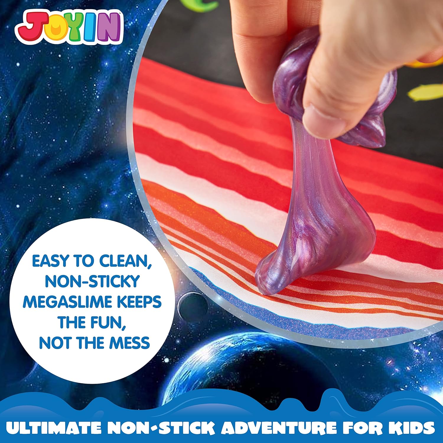 JOYIN Slime Party Favors, 36 Pack Galaxy Slime Ball Stretchy63700373101571124