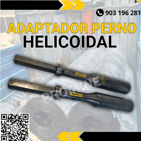 Sale of adapters for helical bolts