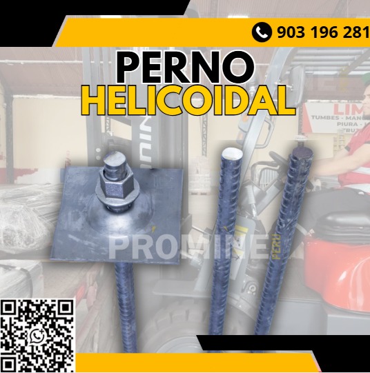 Servicio de venta de pernos helicoidales con despacho nacional