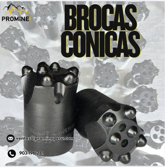 Servicio de Brocas Cónicas para Minería con Alta Durabilidad