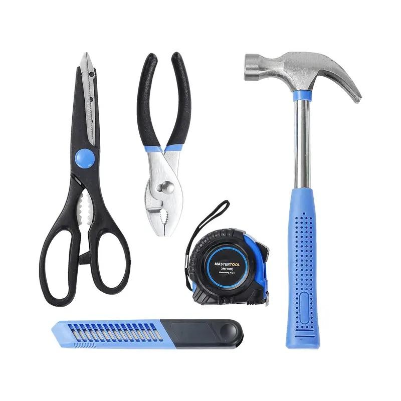 Juego de caja de herramientas con kit de hardware doméstico para reparaciones eléctricas y almacenamiento en automóvil64517341403010123