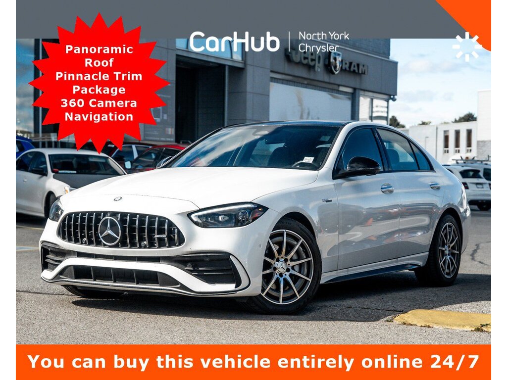2024 Mercedes-Benz C-Class AMG C 43 Panoroof Pinnacle Trim Package 360 Camera
