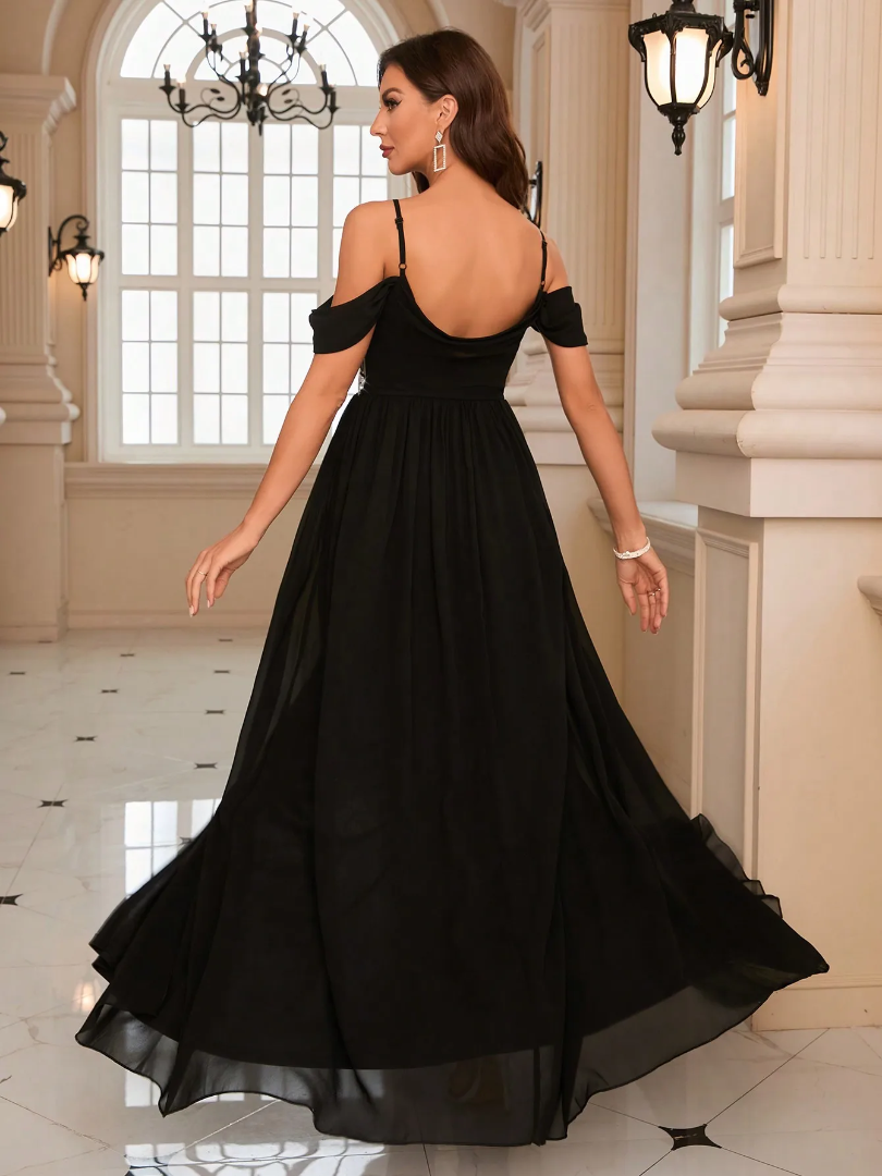 strapless chiffon bridesmaid dress Floral patchwork evening gown63435301441027123