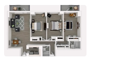 3 dormitorios / 2 baños