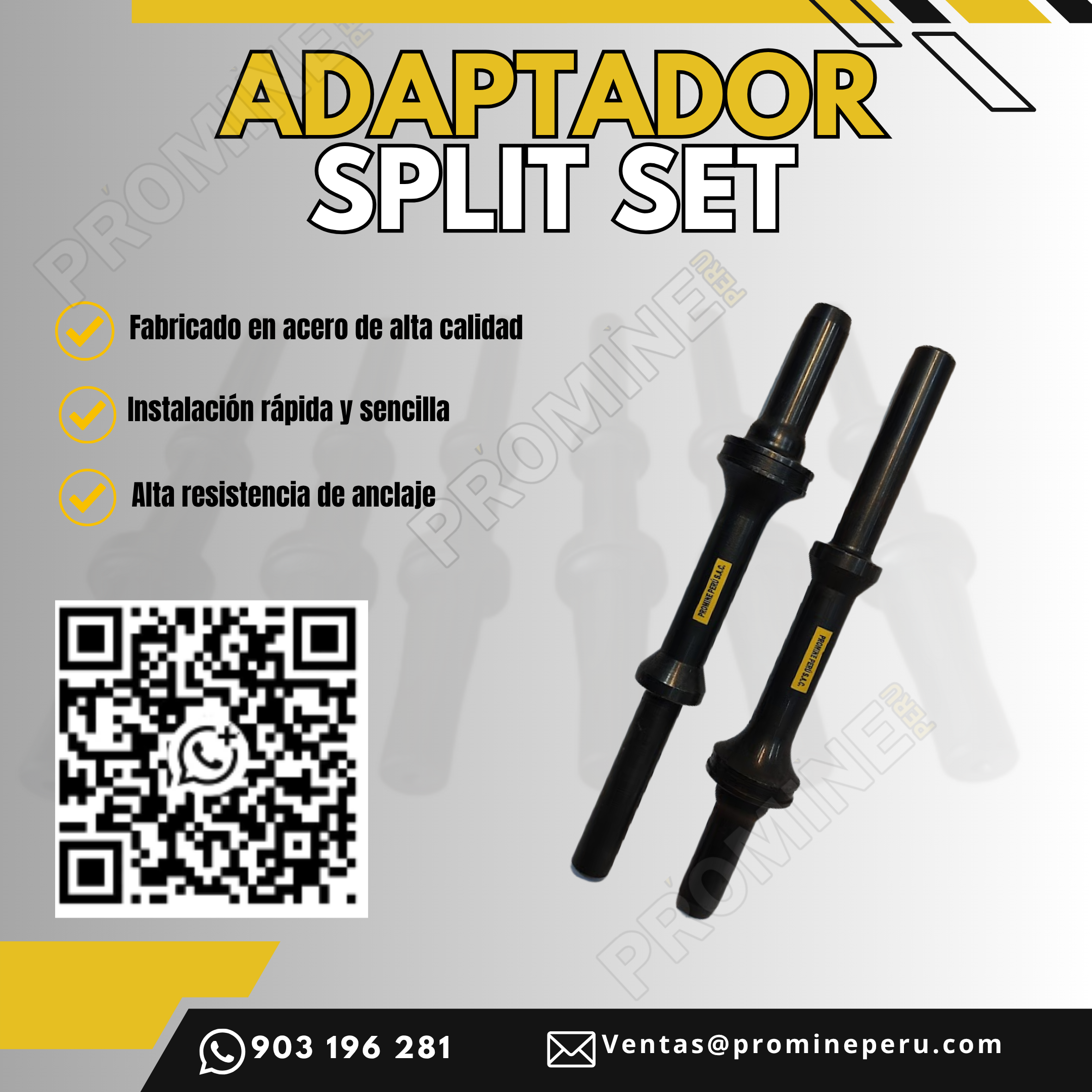 Proveer Split Set Adaptadores Servicio Minería Experto