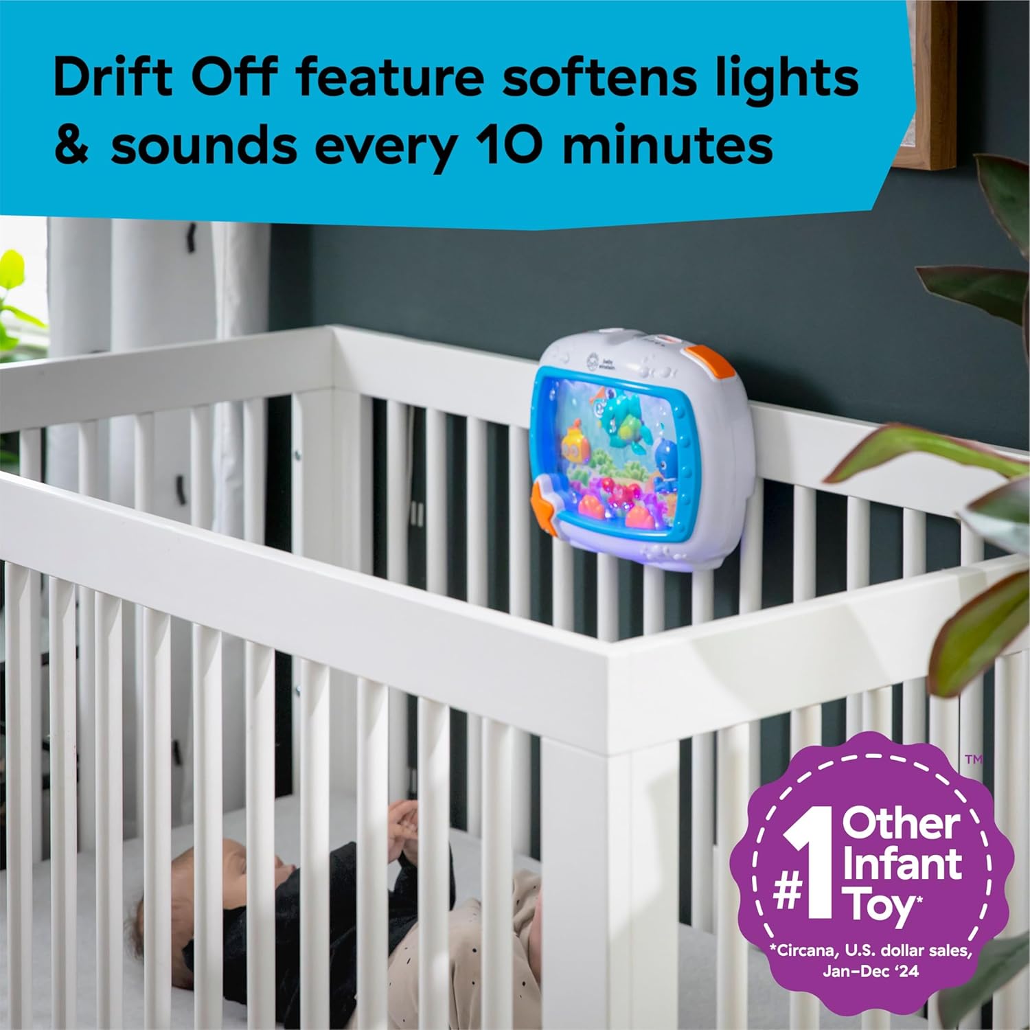 Baby Einstein Sea Dreams Soother Musical Crib Toy and Sound Machine Newborn and up (Open Box)63679287509507124