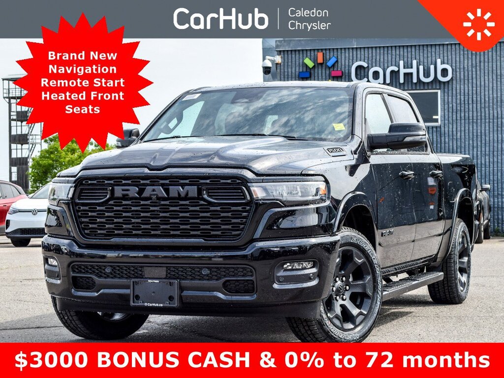 2025 RAM All-New 1500 Big Horn 4x4 Crew Cab 5'7 Box Night Edition 12Disp