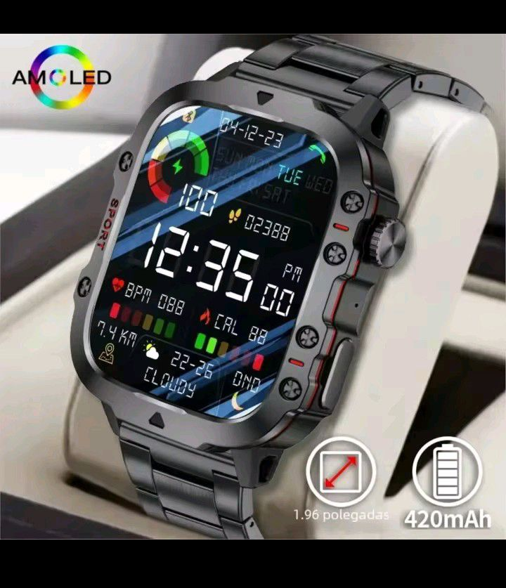 Nombre del producto: Reloj inteligente con llamadas Bluetooth y asistente de voz AI https://s.click.aliexpress.com/e/_mLgzlGp63373891821443120