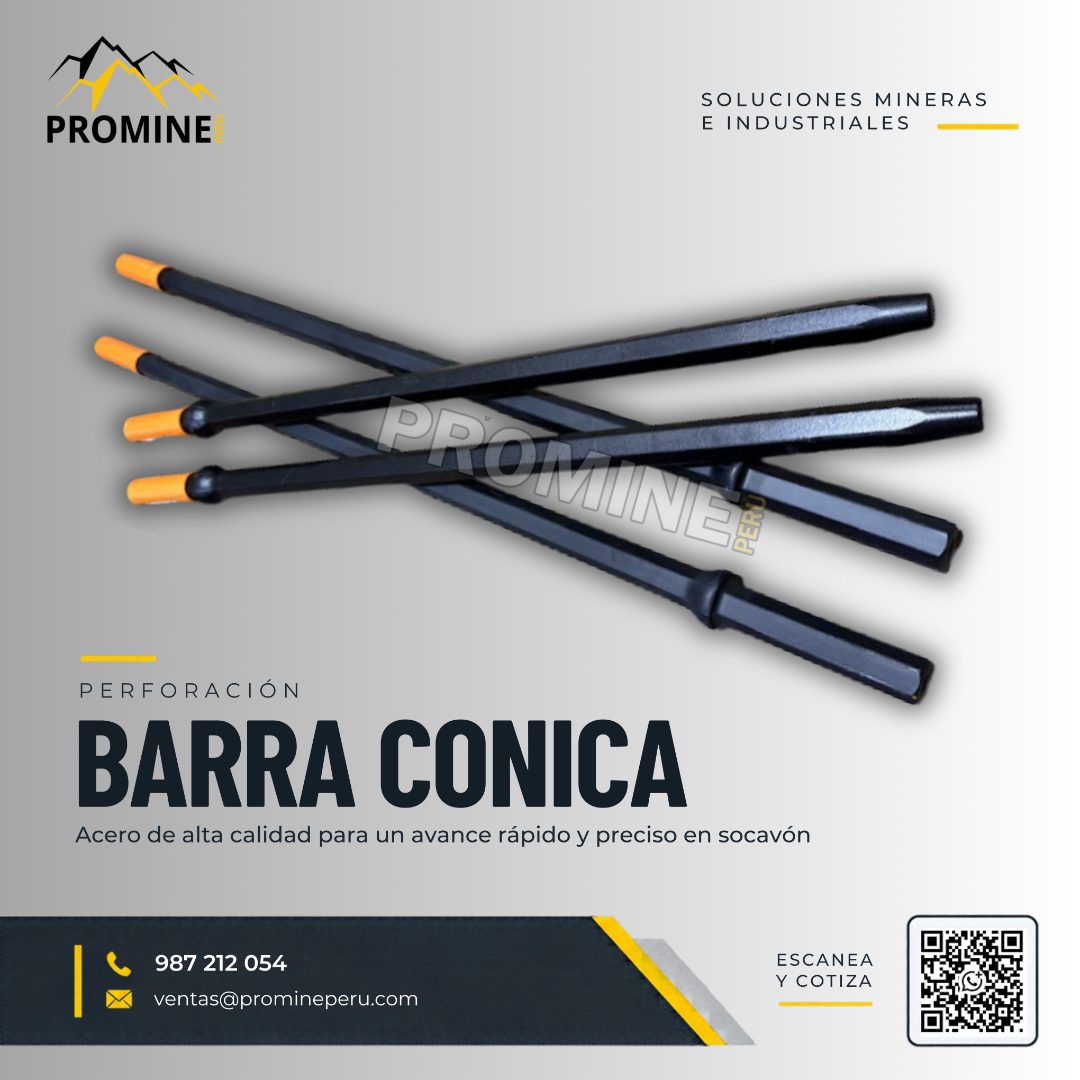 Servicio de perforación con barras cónicas de acero