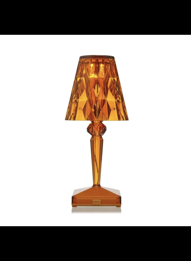 TABLE LAMP - BATTERY TRANSPARENT AMBER