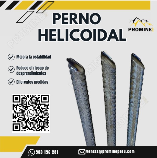 Servicio Profesional de Pernos Helicoidales para Minería