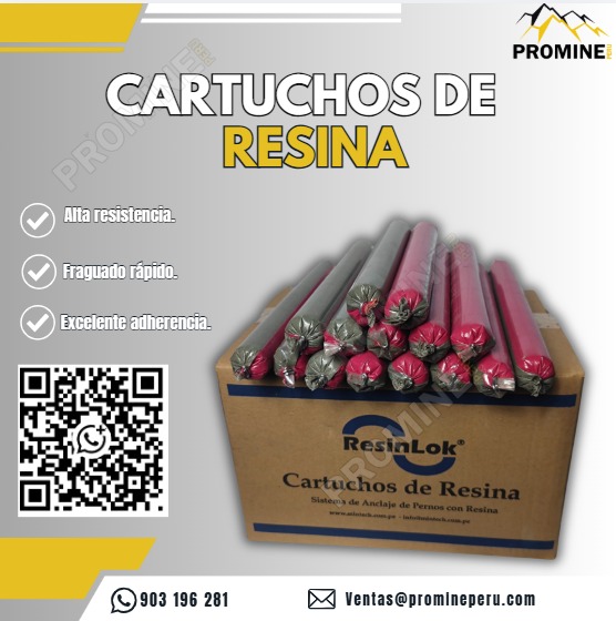 Proveemos Cartuchos de Resina con Alta Resistencia y Adherencia