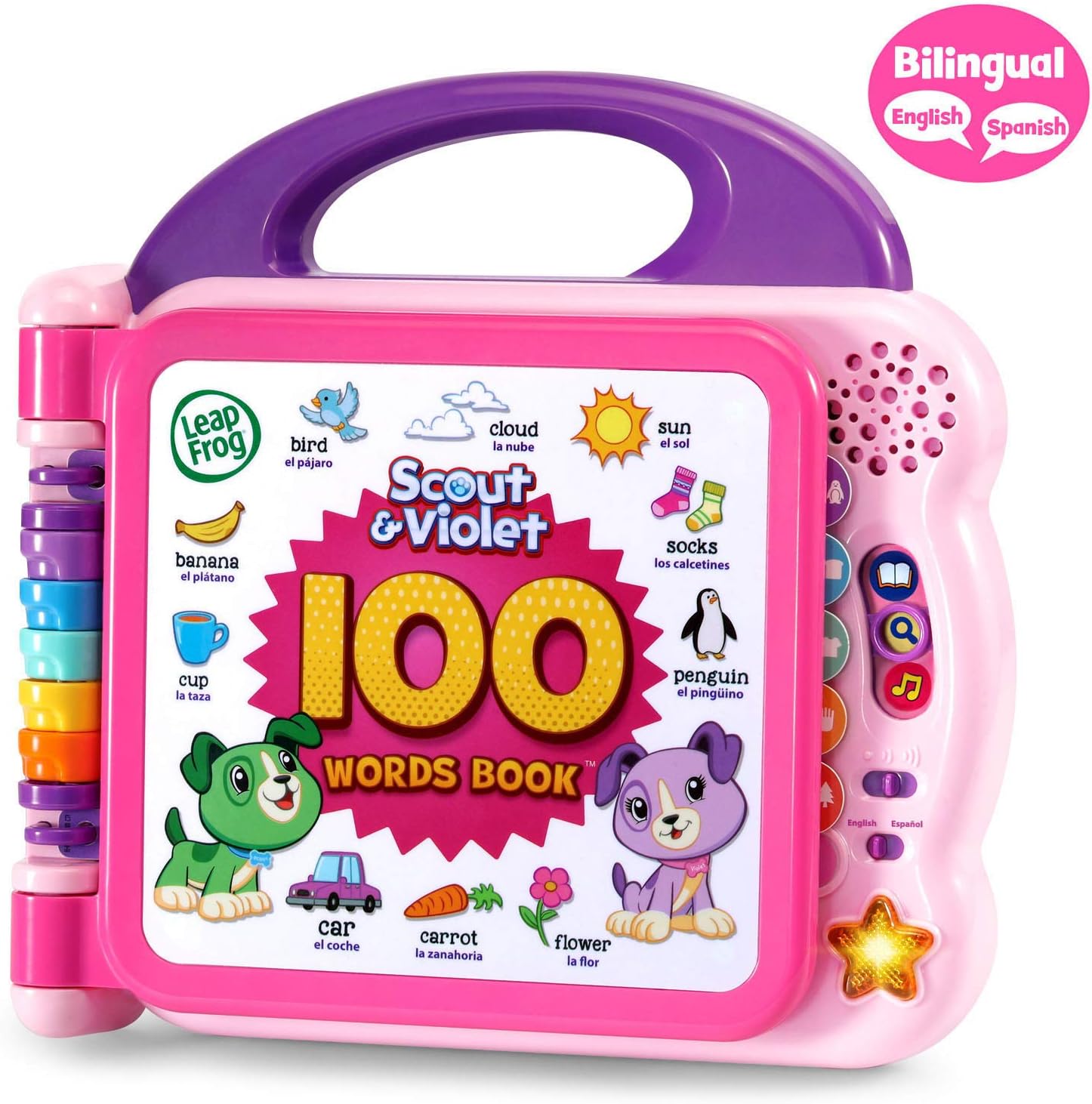 LeapFrog Scout and Violet 100 Words Book for ages 18+ months Purple  (Open Box)63678752236291122