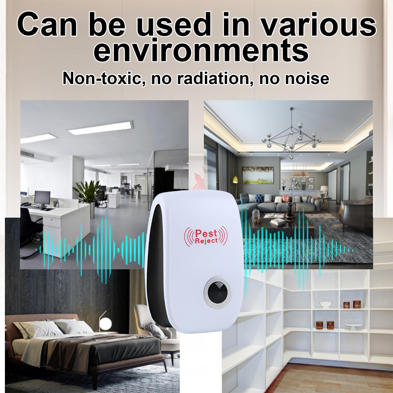 Ultrasonic Pest Repeller Mosquito Repellent Household Plug In Intelligent Night Light 1 PCS64594684506369122