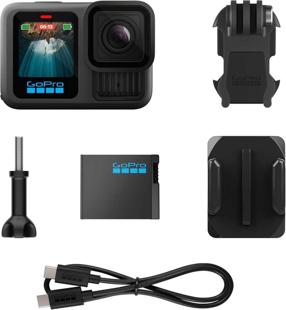 GoPro HERO13 Black Video 5.3K60 27MP Foto + Compatibilidad con lentes de la serie HB62993512387201123