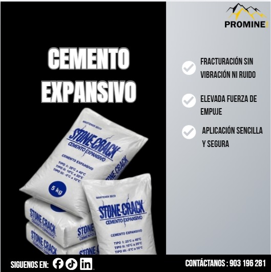 Servicio Profesional de Cemento Expansivo para Demolición Controlada