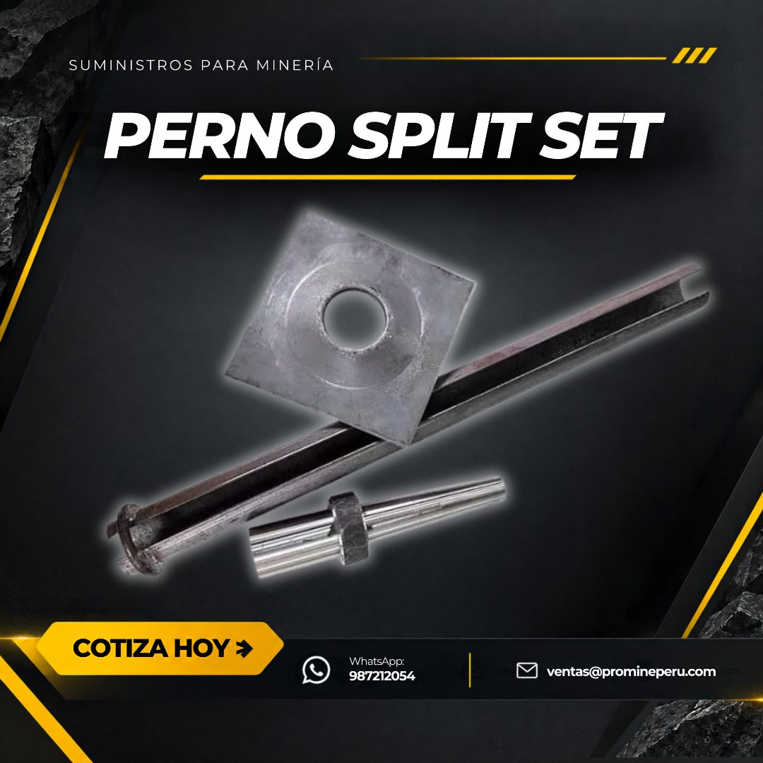 Suministro de pernos split set para minería