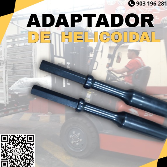 Servicio de Adaptadores para Pernos Helicoidales Mineros