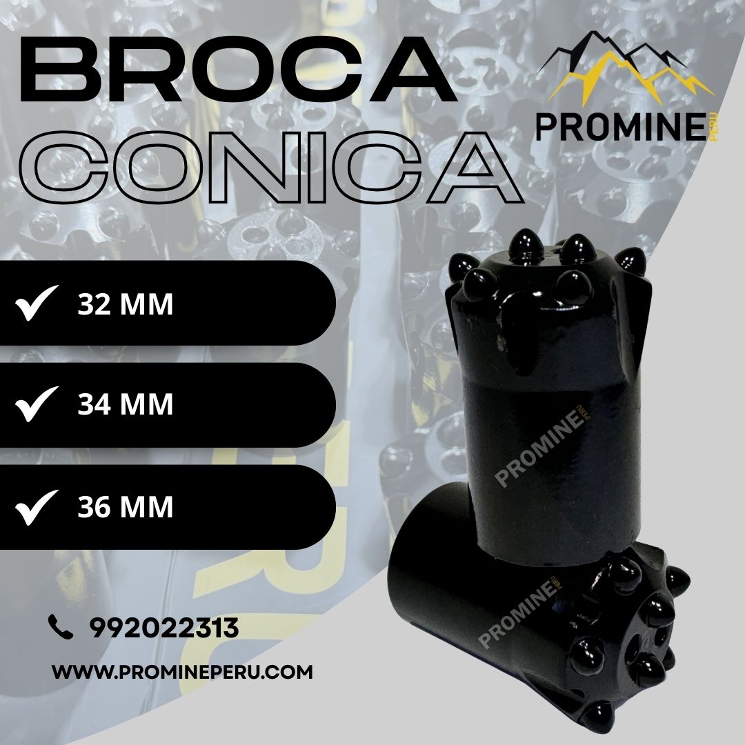 BROCAS CÓNICAS PARA MINERÍA