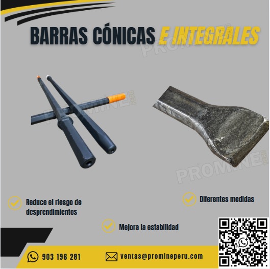 Proporcionamos Barras Cónicas Integrales para Minería